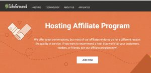 best affiliate marketing programs Siteground