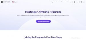 best affiliate marketing programs hostinger